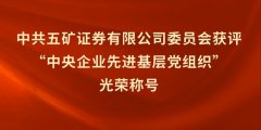 把坚持党的领导融入血液 用忠诚使命担当凝聚力量——论五矿证券党建工作